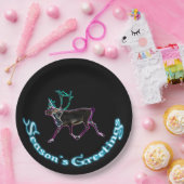 シーズンの挨拶 – Electric Caribou ペーパープレート (パーティー)