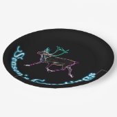 シーズンの挨拶 – Electric Caribou ペーパープレート (アングル)