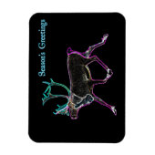 シーズンの挨拶 – Electric Caribou マグネット (縦)