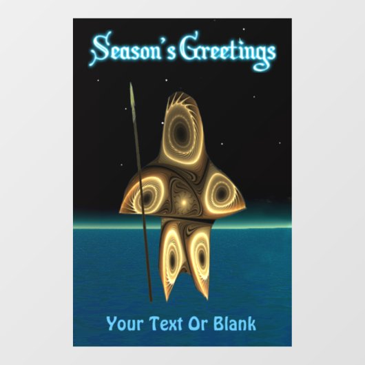 シーズンの挨拶 – Fractal Inuit Hunter ウィンドウサイン (シート)