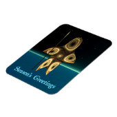 シーズンの挨拶 – Fractal Inuit Hunter マグネット (左側)