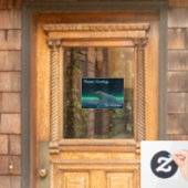 シーズンの挨拶 – Ice Edge Polar Bear ウィンドウサイン (ホームデコレーション)