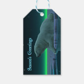 シーズンの挨拶 – Ice Edge Polar Bear ギフトタグ (正面)