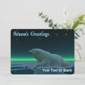 シーズンの挨拶 – Ice Edge Polar Bear シーズンカード (スタンド正面)