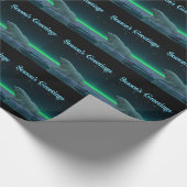 シーズンの挨拶 – Ice Edge Polar Bear ラッピングペーパー (コーナー)