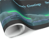 シーズンの挨拶 – Ice Edge Polar Bear ラッピングペーパー (ロールコーナー)