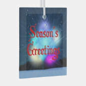 シーズンの挨拶 – Jack Frost ガラスオーナメント (正面右)