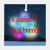 シーズンの挨拶 – Jack Frost ガラスオーナメント (裏面)