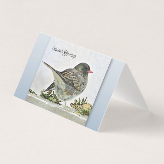 シーズンの挨拶 – Junco 空白の - (正面)