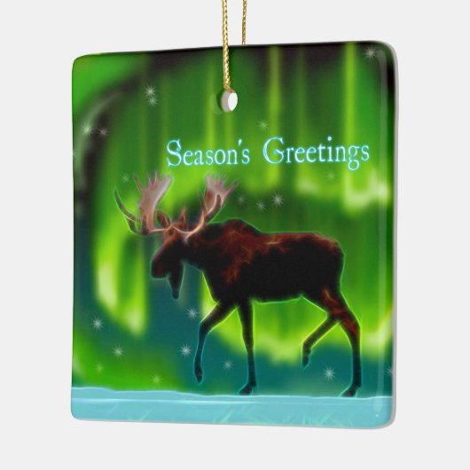 シーズンの挨拶 – Northern Lightsムース セラミックオーナメント (左)