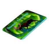 シーズンの挨拶 – Northern Lightsムース マグネット (左側)