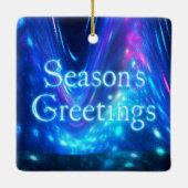 シーズンの挨拶 – Qaanaaq – ノーザンライト セラミックオーナメント (裏面)