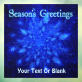 シーズンの挨拶 – Snowburst ウィンドウサイン (シート3)