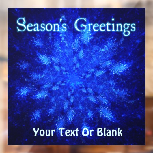 シーズンの挨拶 – Snowburst ウィンドウサイン (シート2)