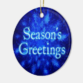シーズンの挨拶 – Snowburst セラミックオーナメント (左)