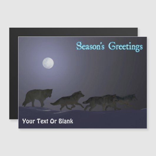 シーズンの挨拶 – Wolf Pack (正面/裏面)