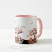 シーズンの果実はまだ生命ジャスミン、プルーン、梨 マグカップ (正面右)