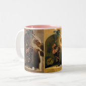 シーズンの果実 – 繁栄茶色の黄色の緑 ツートーンマグカップ (正面左)