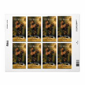 シーズンの果実 – 繁栄茶色の黄色の緑 ラベル (フルシート)