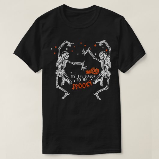 シーズンは秋ハロウィン不気味踊り Tシャツ (デザイン正面)