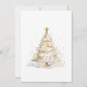 シーズンは金ゴールドボー結婚したブルクリスマス結婚になる 招待状 (裏面)