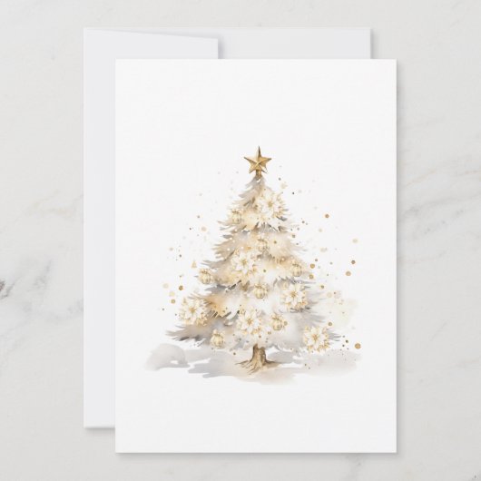 シーズンは金ゴールドボー結婚したブルクリスマス結婚になる 招待状 (裏面)