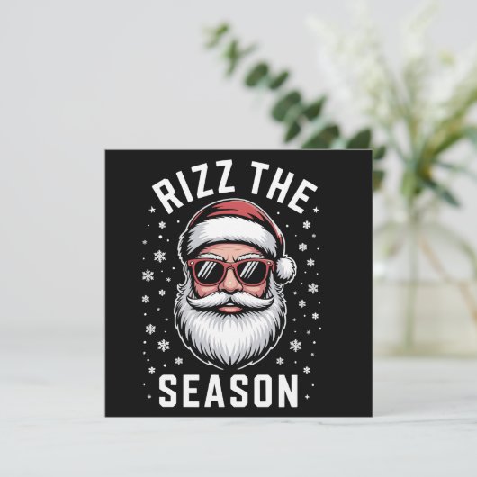 シーズンをリズでシリークリスマスサンタ シーズンカード (スタンド正面)
