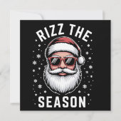 シーズンをリズでシリークリスマスサンタ シーズンカード (正面)