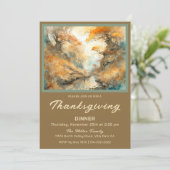 シーズンを変える感謝祭のディナー 招待状 (スタンド正面)