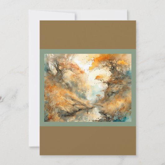 シーズンを変える感謝祭のディナー 招待状 (裏面)