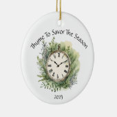 シーズンを満喫するタイム、ハーブ愛好家オーナメント セラミックオーナメント (右)