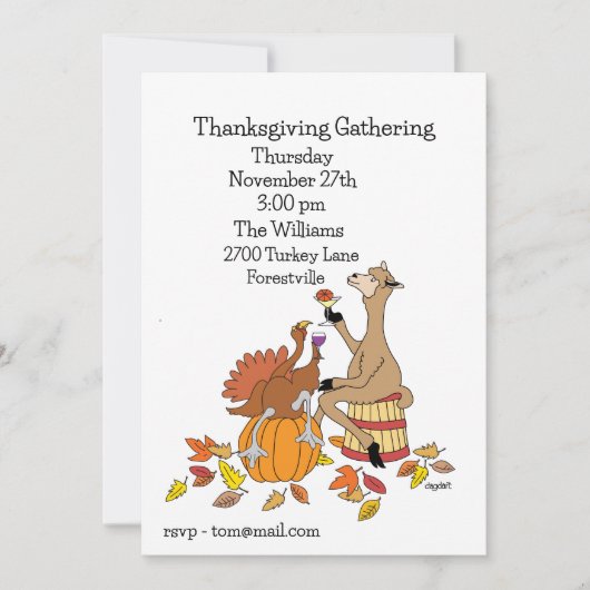 シーズンを祝おう 招待状 (正面)