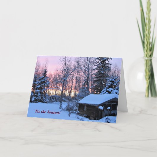 シーズンアップノースウィンターホリデー カード (正面)