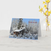 シーズンアップノースウィンターホリデー カード (黄色い花)