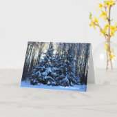 シーズンアップノースウィンターホリデー カード (黄色い花)