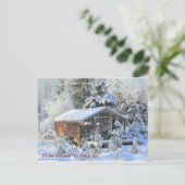 シーズンアップノースコテージウィンターホリデー ポストカード (スタンド正面)