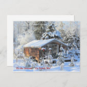 シーズンアップノースコテージウィンターホリデー ポストカード (正面/裏面)