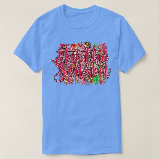 シーズンイエズスクリスマスサンタホリデーファミリー Tシャツ (デザイン正面)