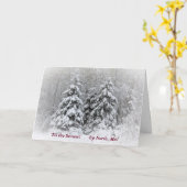 シーズンウィンターホリデー カード (黄色い花)