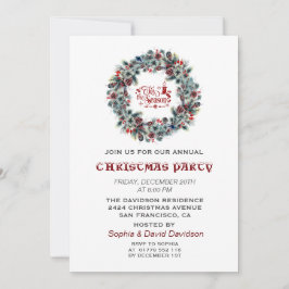 シーズンウィンターリースクリスマスパーティー 招待状