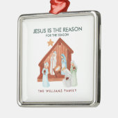 シーズンウォーターの色の理由 メタルオーナメント (左)