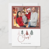 シーズンオブジョイホリデープレイドラブリーファミリーフォト シーズンカード (正面)