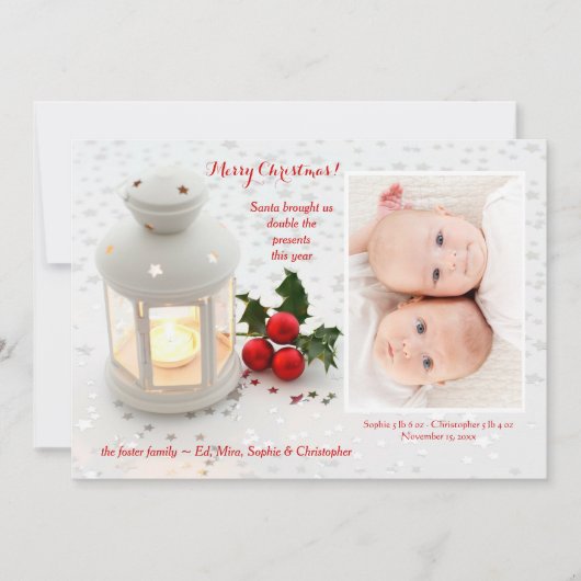 シーズンオブミラクルズフォトホリデーカード シーズンカード (正面)