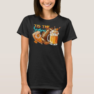 シーズンカボチャとスパイスサッカーハロウィー Tシャツ