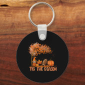 シーズンカボプキンスパイスフットボール紅葉 キーホルダー (正面)