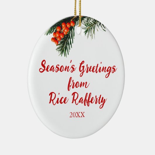 シーズンカンパニーパインブランチベリーカスタムズ セラミックオーナメント (右)