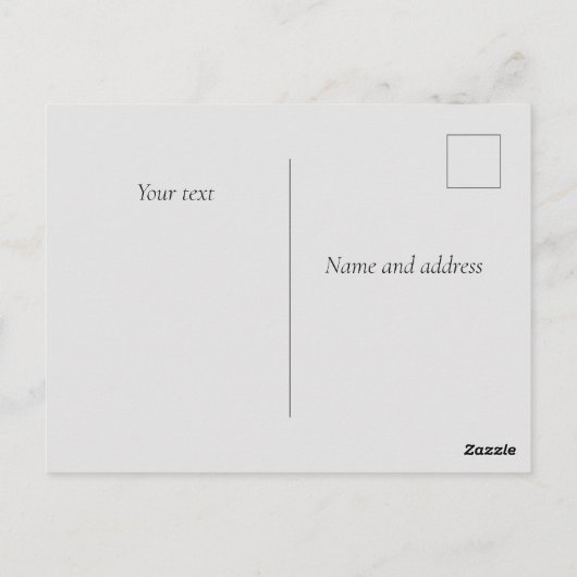 シーズンカードの理由はイエス ポストカード (裏面)