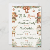 シーズンクッキークリスマスパーティー 招待状 (正面)