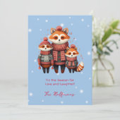 シーズンクリスマスウッドランド動物のキツネ シーズンカード (スタンド正面)