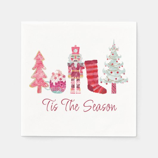 シーズンクリスマスパーティー スタンダードカクテルナプキン (正面)